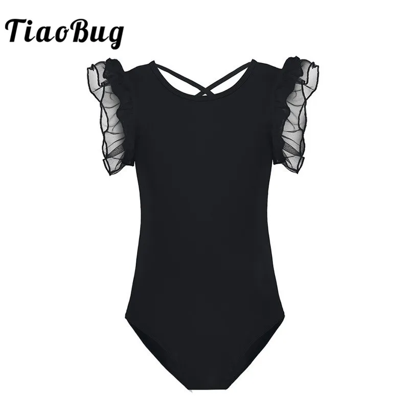 TiaoBug Kids Mesh Ruffled Sleeves Dance Wear Bodysuit Ballet Gymnastics Leotard Children Girls Solid Color Stage Dance Costume
TiaoBug Kids Mesh Ruffled Sleeves Dance Wear Bodysuit Ballet Gymnastics Leotard Children Girls Solid Color Stage Dance Costume