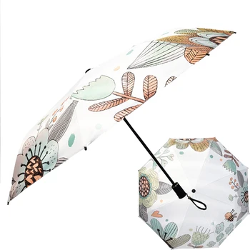 Folding Female Umbrella Rain Women Cartoon Flower Umbrellas Sunscreen Anti UV Parasol Women's Umbrella Girls paraguas mujer
Folding Female Umbrella Rain Women Cartoon Flower Umbrellas Sunscreen Anti UV Parasol Women's Umbrella Girls paraguas mujer