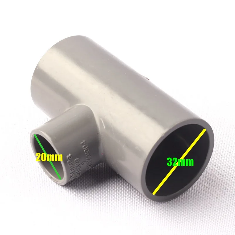 32-20-32mm Reducing PVC Tee Connector Water Tube Joint Plastic Standard Size Durable Garden Drip Irrigation Water Pipe Fittings
32-20-32mm Reducing PVC Tee Connector Water Tube Joint Plastic Standard Size Durable Garden Drip Irrigation Water Pipe Fittings
