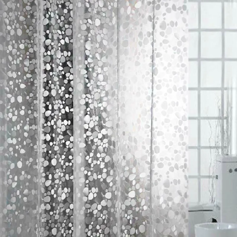 Homing Bath Curtain Shower Curtain 3D Transparent Cobblestone Embossing Mosaic Pattern PVC Simple Handicraft with 12 Hooks
Homing Bath Curtain Shower Curtain 3D Transparent Cobblestone Embossing Mosaic Pattern PVC Simple Handicraft with 12 Hooks
