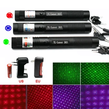 303 Green Laser Pointer Red Laser Blue Pointer Sight Powerful Device Adjustable Focus Lazer 303, Choose Charger & 18650 Battery
303 Green Laser Pointer Red Laser Blue Pointer Sight Powerful Device Adjustable Focus Lazer 303, Choose Charger & 18650 Battery