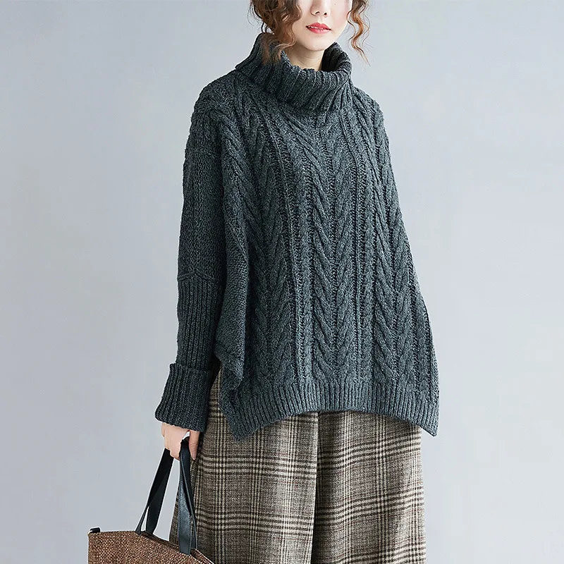Johnature 2019 New Casual Korean Loose Turtleneck Autumn Winter Women Sweaters Kniting Pullover Soild Color Female Sweaters
Johnature 2019 New Casual Korean Loose Turtleneck Autumn Winter Women Sweaters Kniting Pullover Soild Color Female Sweaters