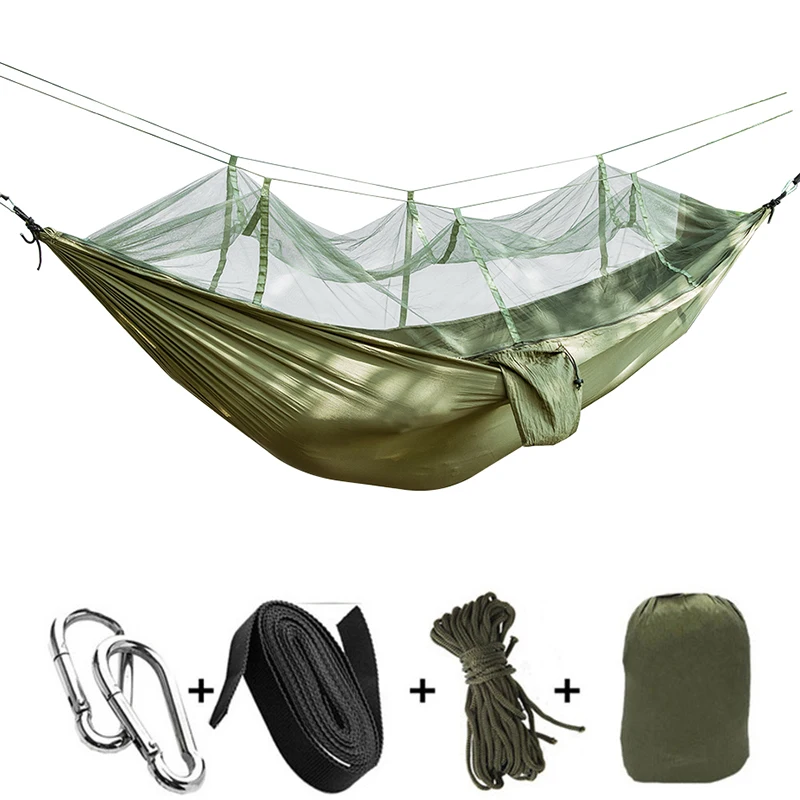 Portable Hammock Outdoor Furniture Hammock with Mosquito Net Camping Hamac Travel Sleeping Bed Parachute Hanging Hammock Swing
Portable Hammock Outdoor Furniture Hammock with Mosquito Net Camping Hamac Travel Sleeping Bed Parachute Hanging Hammock Swing