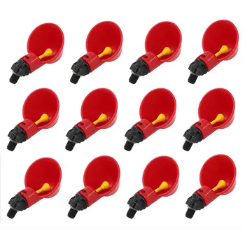 12 Pack Poultry Quail Chicken Hen Plastic Automatic Water Drinking Cups Drinker Supplies Duck Chicken Feeder Plastic Bowl
12 Pack Poultry Quail Chicken Hen Plastic Automatic Water Drinking Cups Drinker Supplies Duck Chicken Feeder Plastic Bowl