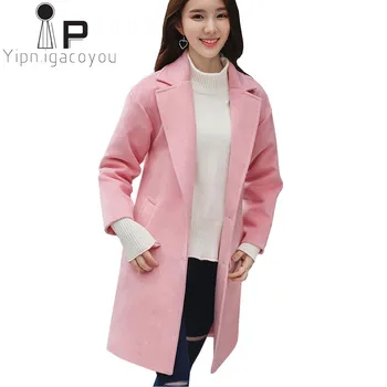 Warm Winter Long Wool Coat Women Thicken Pink Jacket 2020 Plus size Faux Woolen Coat Women Overcoat Autumn Korean ladies Coats
Warm Winter Long Wool Coat Women Thicken Pink Jacket 2020 Plus size Faux Woolen Coat Women Overcoat Autumn Korean ladies Coats