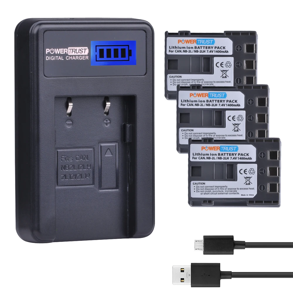 3Pcs 1400mAh NB-2L NB-2LH NB2L NB2LH Camera Battery + LCD USB Charger For Canon 350D 400D G7 G9 S30 S40 z1 Kiss N X Rebel XT XTi
3Pcs 1400mAh NB-2L NB-2LH NB2L NB2LH Camera Battery + LCD USB Charger For Canon 350D 400D G7 G9 S30 S40 z1 Kiss N X Rebel XT XTi
