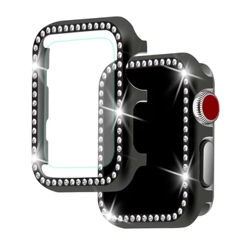 CRESTED Diamond case +glass For Apple watch 4 3 apple watch band case 42mm/38mm iwatch band 44mm/40mm Crystal protective shell
CRESTED Diamond case +glass For Apple watch 4 3 apple watch band case 42mm/38mm iwatch band 44mm/40mm Crystal protective shell