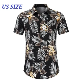 US Size Floral Mens Hawaiian Shirt Short Sleeve Holiday Shirt Men Social Dress Shirts Camisa Masculin Chemise Homme Male TS-516
US Size Floral Mens Hawaiian Shirt Short Sleeve Holiday Shirt Men Social Dress Shirts Camisa Masculin Chemise Homme Male TS-516