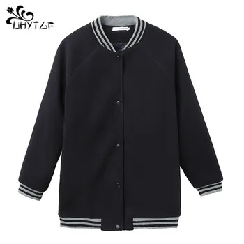 UHYTGF Spring and Autumn Female Top Plus size women coat Loose baseball uniform Thicken Lady Jacket abrigos mujer elegante X11
UHYTGF Spring and Autumn Female Top Plus size women coat Loose baseball uniform Thicken Lady Jacket abrigos mujer elegante X11