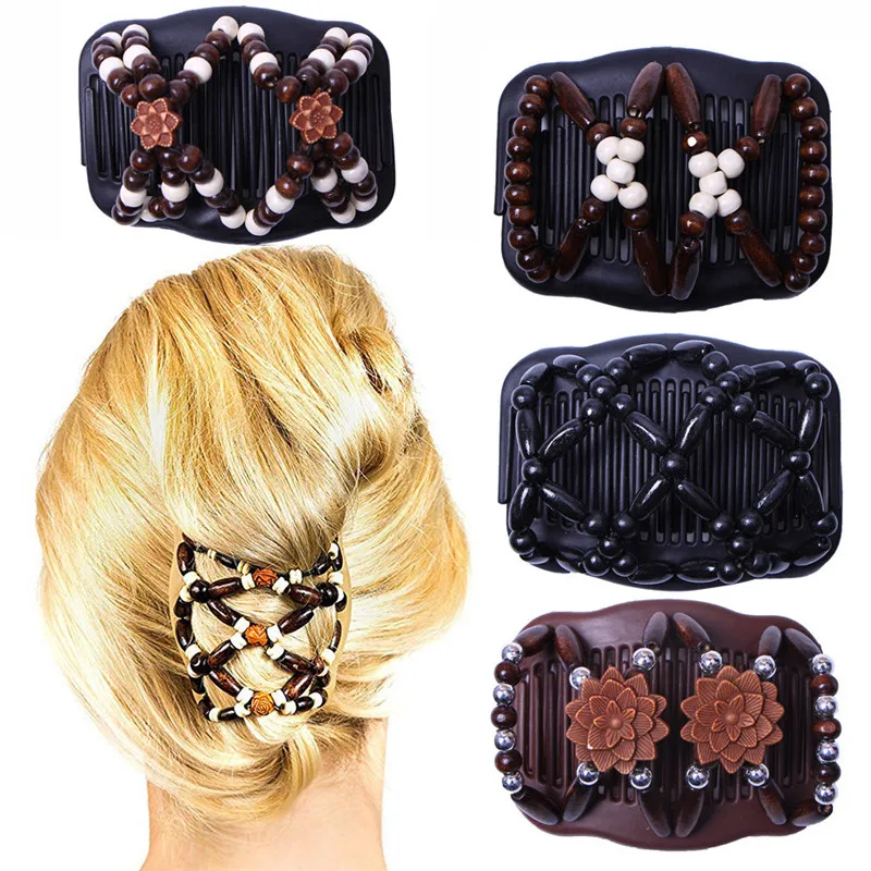 1pc Women Girls Vintage Flower Bead Stretchy Hair Comb Double Magic Slide Metal Comb Clip Hairpins Hair Accessories Tool o10 oc5
1pc Women Girls Vintage Flower Bead Stretchy Hair Comb Double Magic Slide Metal Comb Clip Hairpins Hair Accessories Tool o10 oc5
