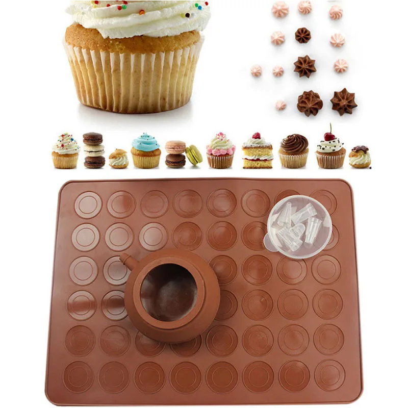 Silicone Macaron Kit Baking Mold Set,30 Cavity Macaroon Mat & Dessert Decorative Nozzle Tool Baking Mat Sheet Oven Fondant Tools
Silicone Macaron Kit Baking Mold Set,30 Cavity Macaroon Mat & Dessert Decorative Nozzle Tool Baking Mat Sheet Oven Fondant Tools