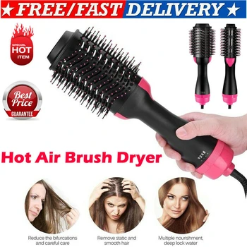 Electric Hair Brush Pro One Step Hair Dryer And Volumizer Straightener And Curler 2in1 Salon Hot Air Curling Iron Rollers Comb
Electric Hair Brush Pro One Step Hair Dryer And Volumizer Straightener And Curler 2in1 Salon Hot Air Curling Iron Rollers Comb