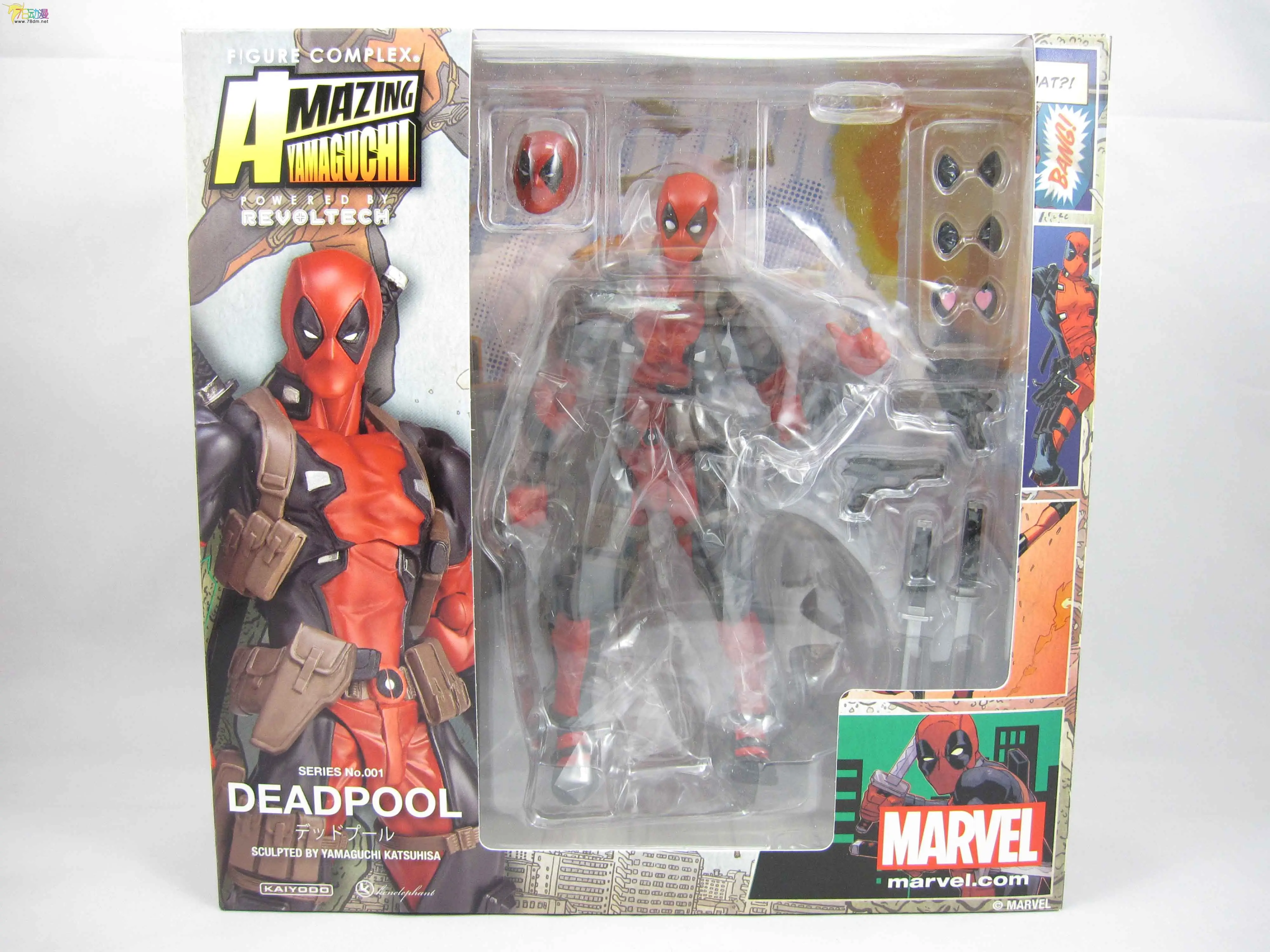 X-Men Amazing Marvel Revoltech Toy Gift DEADPOOL Action Figure Yamaguchi-style