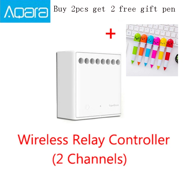 Xiaomi Aqara Wireless Relay Module Two Way Control Dual Channels Switch Controller Smart Light Switch Multiple Device For Mijia
Xiaomi Aqara Wireless Relay Module Two Way Control Dual Channels Switch Controller Smart Light Switch Multiple Device For Mijia