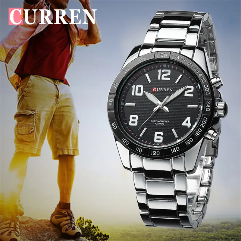 Curren Top Brand Male Watches Men's Quartz Watch Stainless Steel Wristwatch Business Man Clock Boys Watches Men Clock Hours 8107
Curren Top Brand Male Watches Men's Quartz Watch Stainless Steel Wristwatch Business Man Clock Boys Watches Men Clock Hours 8107