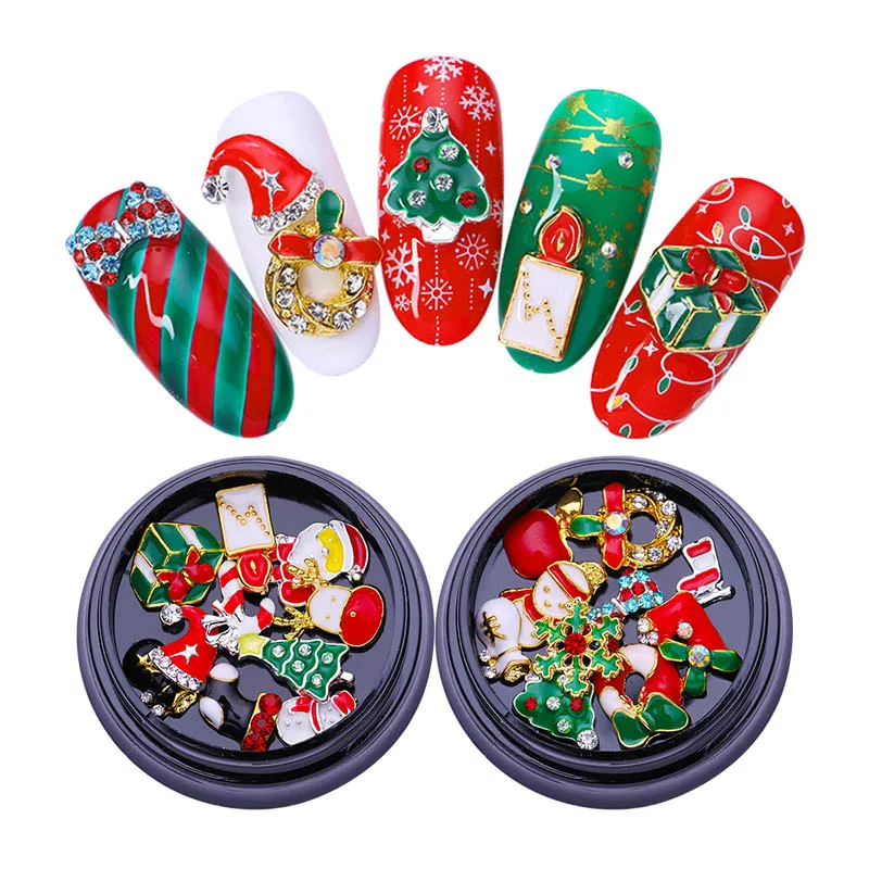 3D Nail Art Decorations Nail Rhinestones Studs 3D Metal Alloy Christmas Tree Snowflake Manicure
3D Nail Art Decorations Nail Rhinestones Studs 3D Metal Alloy Christmas Tree Snowflake Manicure