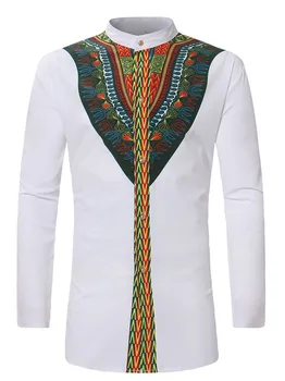 African Men Dashiki Print Button Up Shirt Stand Collar Long-Sleeves Spring & Autumn White Fashion Cool Tunic Top For Men M-3XL
African Men Dashiki Print Button Up Shirt Stand Collar Long-Sleeves Spring & Autumn White Fashion Cool Tunic Top For Men M-3XL