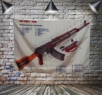 Gun Poster Flag Banner Art Home Decoration Hanging flag 4 Gromments in Corners 3*5FT 144cm*96cm
Gun Poster Flag Banner Art Home Decoration Hanging flag 4 Gromments in Corners 3*5FT 144cm*96cm