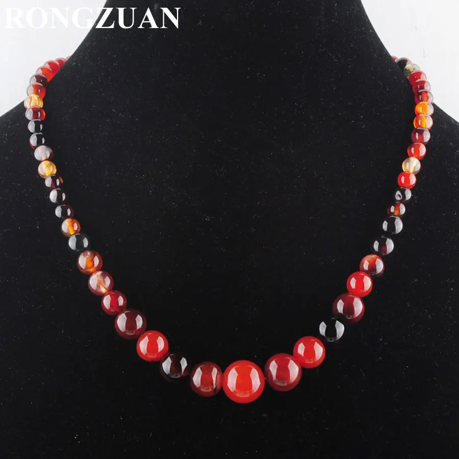 RONGZUAN Natural Dream Agates Gem Stone Necklace Graduated 6-14mm Round Beads Beaded Necklace 17.5" Length Women Jewelry TF3026
RONGZUAN Natural Dream Agates Gem Stone Necklace Graduated 6-14mm Round Beads Beaded Necklace 17.5" Length Women Jewelry TF3026