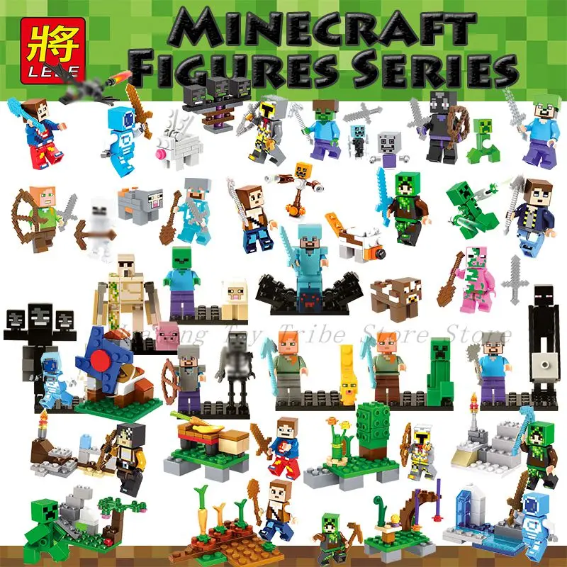 Legoing Minecraft Figures Enderman Alex Steve Zombie Pigman Animal Model Building Blocks Compatible Legoings Toys for Children
Legoing Minecraft Figures Enderman Alex Steve Zombie Pigman Animal Model Building Blocks Compatible Legoings Toys for Children