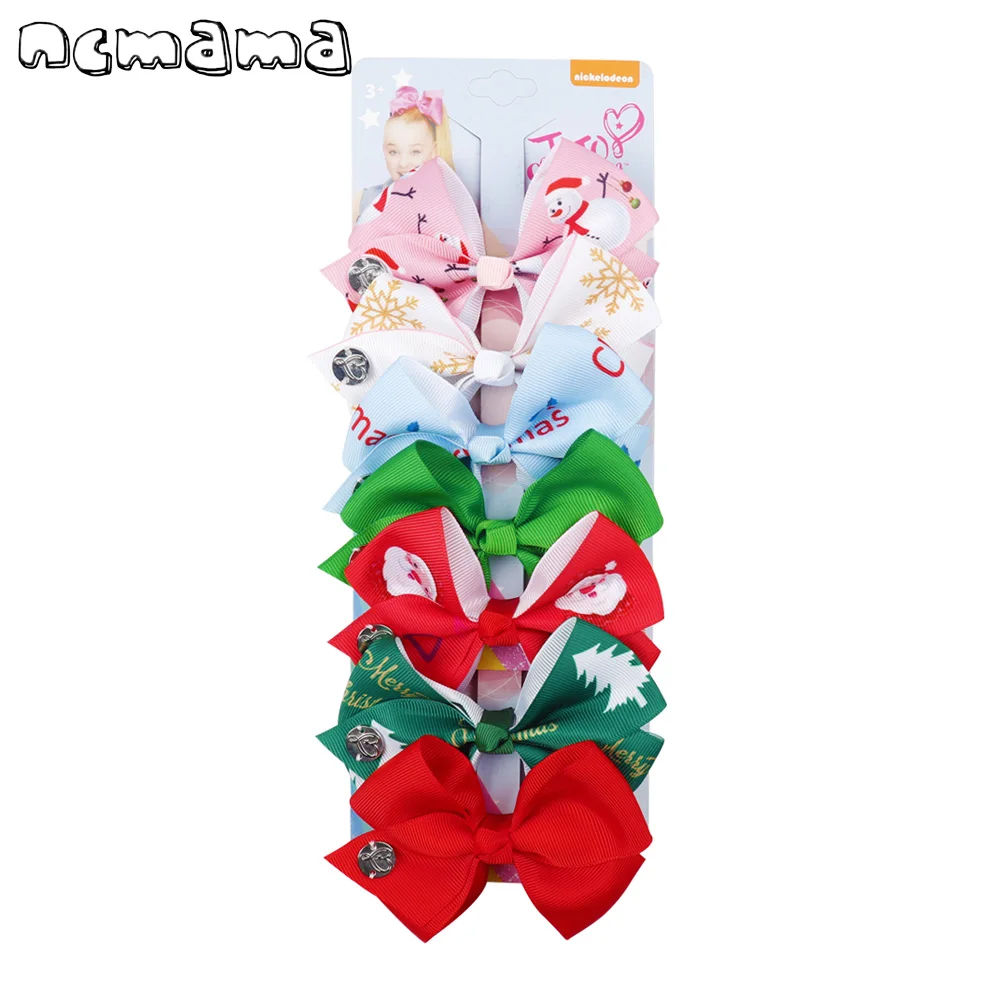 7Pcs/Set 4.5" Cute Christmas Hair Bows for Girls With Alligator Clip Santa Claus Printed Hair Clip for Kids JOJO Bows Party Dance Girls Hair Accessories
7Pcs/Set 4.5" Cute Christmas Hair Bows for Girls With Alligator Clip Santa Claus Printed Hair Clip for Kids JOJO Bows Party Dance Girls Hair Accessories