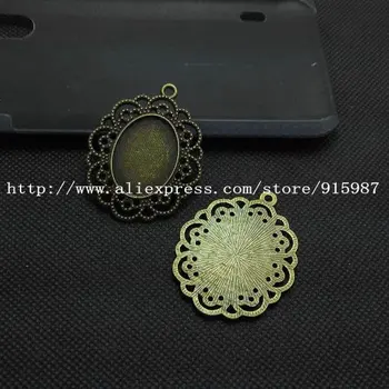 Sweet Bell 10pcs/lot Wholesale vintage bronze oval filigree cameo cabochon base setting 18*25mm Cabochon Pendant Settings 6C1025
Sweet Bell 10pcs/lot Wholesale vintage bronze oval filigree cameo cabochon base setting 18*25mm Cabochon Pendant Settings 6C1025