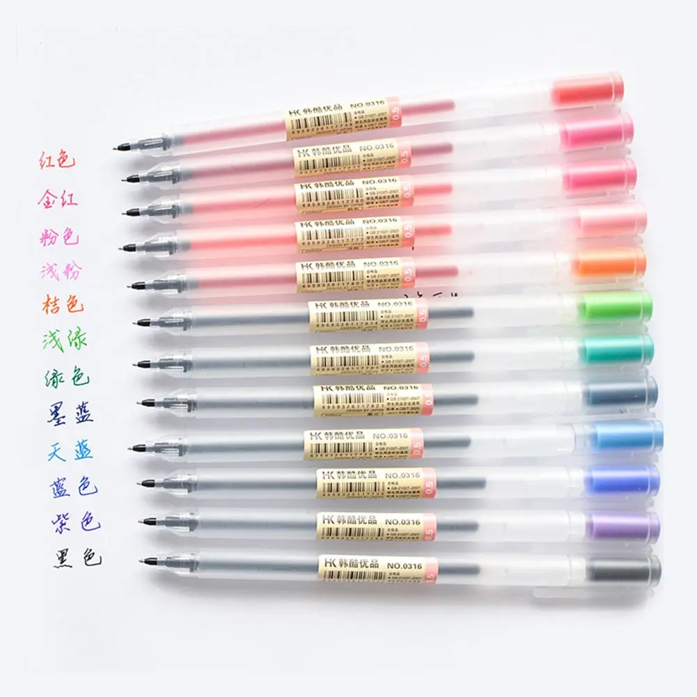 12pcs Ink Marker Stationery Replaced Refill Art Frosted Transparent Portable Office Gifts Gel Pen School Colorful Writing #2
12pcs Ink Marker Stationery Replaced Refill Art Frosted Transparent Portable Office Gifts Gel Pen School Colorful Writing #2