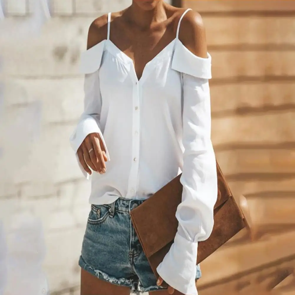 Women Long Sleeve Off Shoulder Shirt Casual Solid Long Sleeve Sexy V Neck Womens Long Sleeve Tops
Women Long Sleeve Off Shoulder Shirt Casual Solid Long Sleeve Sexy V Neck Womens Long Sleeve Tops