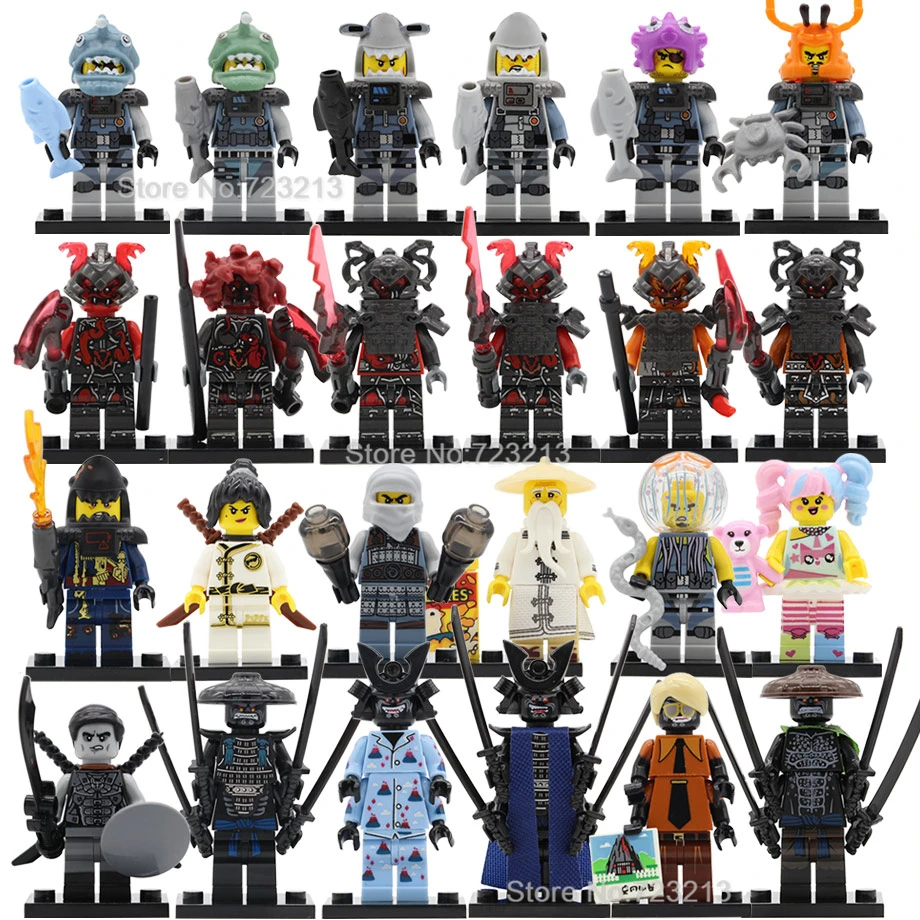 Single Sale Ninja Figure Nya Sensei Wu Flashback Garmadon N-POP Girl Shark Army Angler Volcano Building Blocks Bricks Toys
Single Sale Ninja Figure Nya Sensei Wu Flashback Garmadon N-POP Girl Shark Army Angler Volcano Building Blocks Bricks Toys