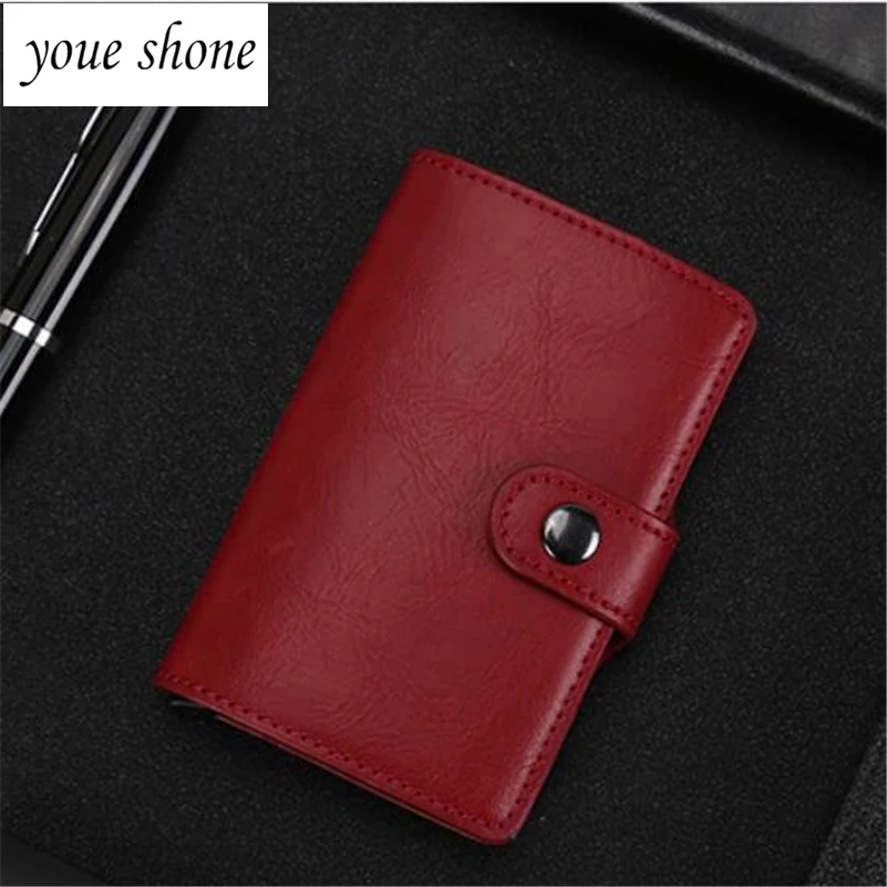 

1PCS Multi-card Female Men's Card Package Anti-degaussing Bank Card Holder Credit Business Good Texture Beautiful YOUE SHONE