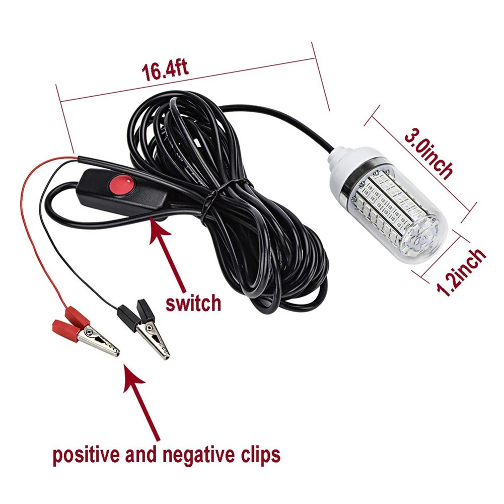 High Fishing Light Underwater LED Lures Fish Finder Lamp Attracting Prawn Krill 12V LG66
High Fishing Light Underwater LED Lures Fish Finder Lamp Attracting Prawn Krill 12V LG66