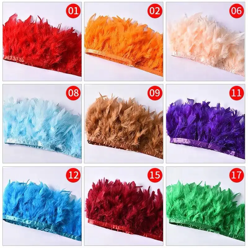 DIY Dyed fluffy Chandelle Feather Trim Height 6-8" Turkey Feathers Ribbon For Wedding Dress/Skirt/Clothing Decoration
DIY Dyed fluffy Chandelle Feather Trim Height 6-8" Turkey Feathers Ribbon For Wedding Dress/Skirt/Clothing Decoration