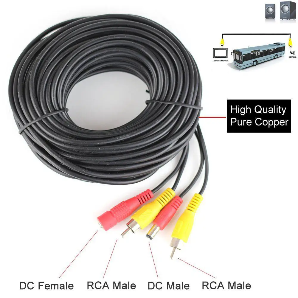 Generic 10M Security RCA Power for Audio Video AV Cable CCTV Camera Power video signals transmitting reverse camera r30
Generic 10M Security RCA Power for Audio Video AV Cable CCTV Camera Power video signals transmitting reverse camera r30