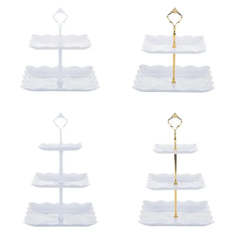 European Plastic Fruit Stand Living Room Innovative Modern Multilayer Candy Snack Dessert Plate 3-Tier Porcelain Square Stacked
European Plastic Fruit Stand Living Room Innovative Modern Multilayer Candy Snack Dessert Plate 3-Tier Porcelain Square Stacked