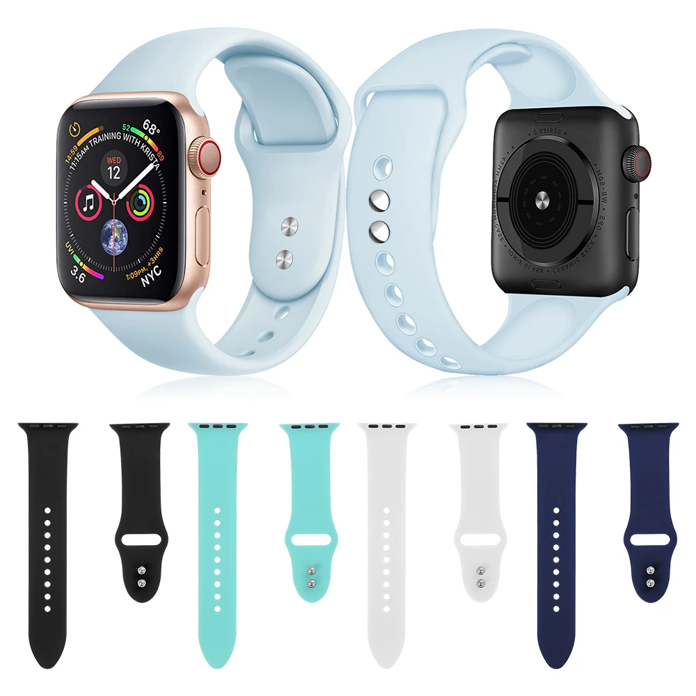 New Fashion Soft Wristbands Classic Silicone Watch Band Sport Bracelet Strap for Apple i Watch Series 4 3 2 1 40mm 44mm
New Fashion Soft Wristbands Classic Silicone Watch Band Sport Bracelet Strap for Apple i Watch Series 4 3 2 1 40mm 44mm