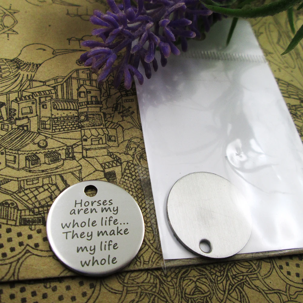 20pcs--"Horses aren my whole life...they make my life whole"stainless steel charms more style for choosing DIY Charm horse lover
20pcs--"Horses aren my whole life...they make my life whole"stainless steel charms more style for choosing DIY Charm horse lover