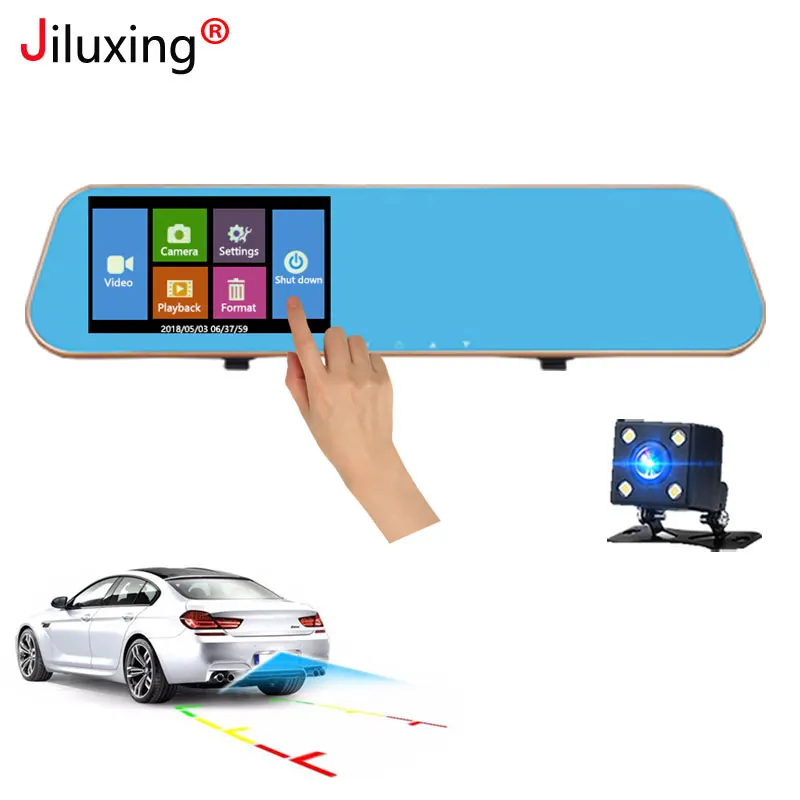 Jiluxing H09S 4.3'' 1080P Car DVR touch screen car camera rearview mirror two cameras dash cam Auto Registrator Video Recorder
Jiluxing H09S 4.3'' 1080P Car DVR touch screen car camera rearview mirror two cameras dash cam Auto Registrator Video Recorder