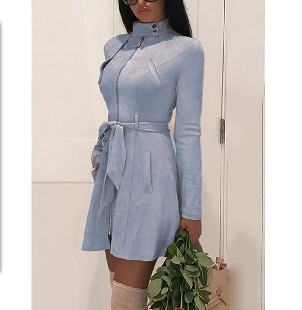 Women Warm Winter Turtleneck Solid Bandage Zipper Long Sleeve Mini A-line Dresses Female Chic Outwear Dress Hot Clothing
Women Warm Winter Turtleneck Solid Bandage Zipper Long Sleeve Mini A-line Dresses Female Chic Outwear Dress Hot Clothing