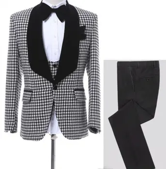 Custom Tuxedos groom shawl lapel single button side buckle men's wedding blazer men's prom dinner suit (jacket + vest + pants)
Custom Tuxedos groom shawl lapel single button side buckle men's wedding blazer men's prom dinner suit (jacket + vest + pants)