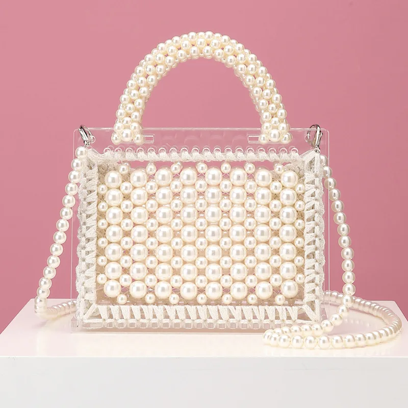 String Beads Weave Single Shoulde Bolsa Feminina Luxury Handbags Women Bags Designer Bolsos Mujer Pearl Beaded Acrylic Bag Purse
String Beads Weave Single Shoulde Bolsa Feminina Luxury Handbags Women Bags Designer Bolsos Mujer Pearl Beaded Acrylic Bag Purse
