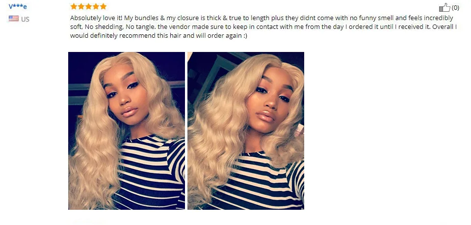 ishow brazilian body wave blonde hair (4)