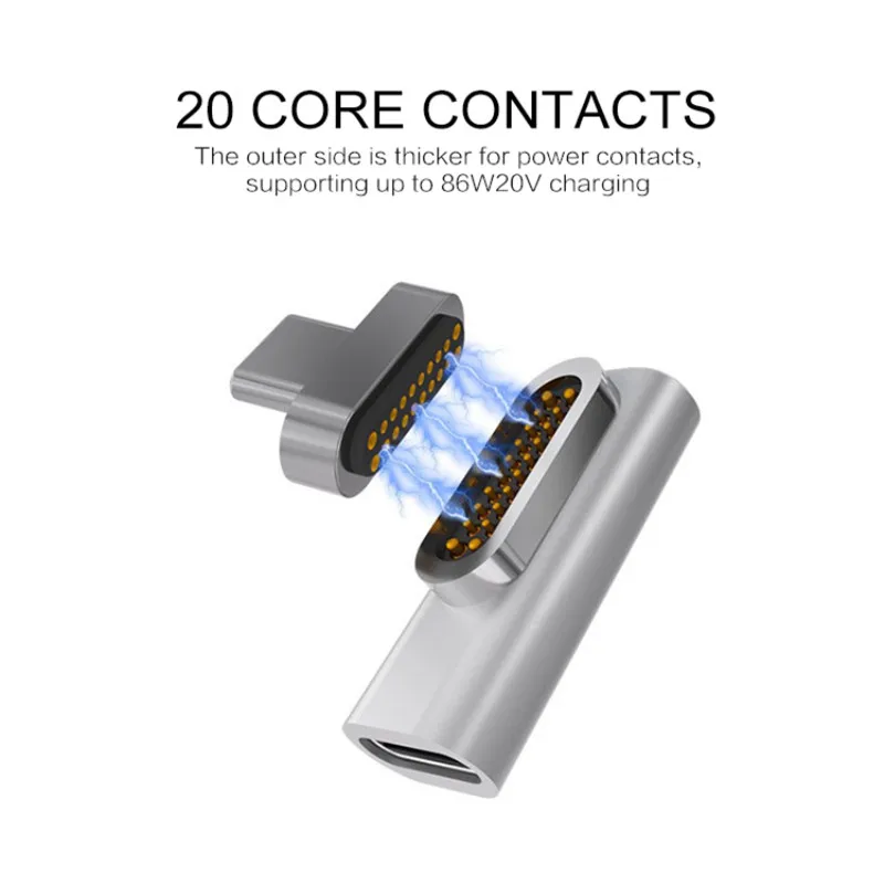 High Speed Magnetic Adapter For Macbook Pro 20 Pin USB Type-C Charge Connector For Pixelbook / Matebook Charging + Transmission
High Speed Magnetic Adapter For Macbook Pro 20 Pin USB Type-C Charge Connector For Pixelbook / Matebook Charging + Transmission
