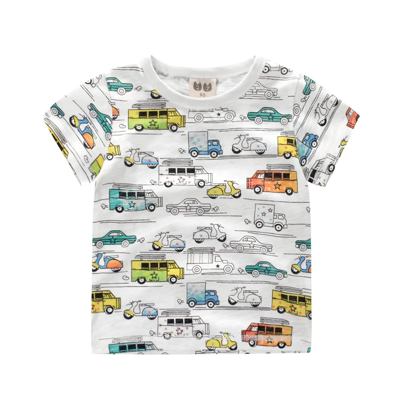 Cotton Cartoon car Kids T-shirts Summer Short Sleeve Print Baby Boy Clothes Fashion Casual Little Children O-neck Tops
Cotton Cartoon car Kids T-shirts Summer Short Sleeve Print Baby Boy Clothes Fashion Casual Little Children O-neck Tops