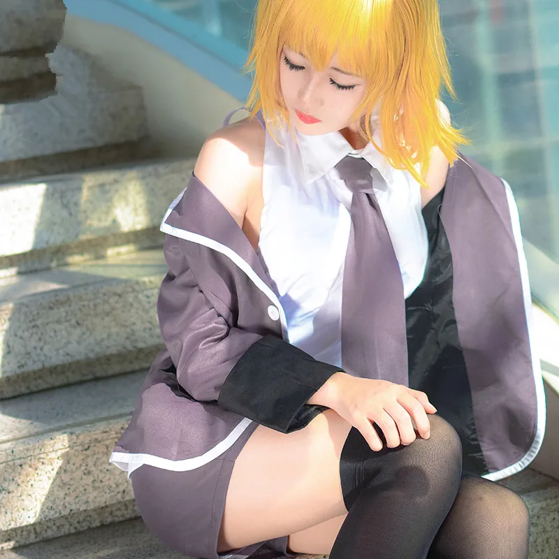 High Quality Costume Hot Game Fate/Grand Order Cosplay Joan of Arc Cos Halloween Party F/GO F/A Japanese Student Uniform Costume
High Quality Costume Hot Game Fate/Grand Order Cosplay Joan of Arc Cos Halloween Party F/GO F/A Japanese Student Uniform Costume
