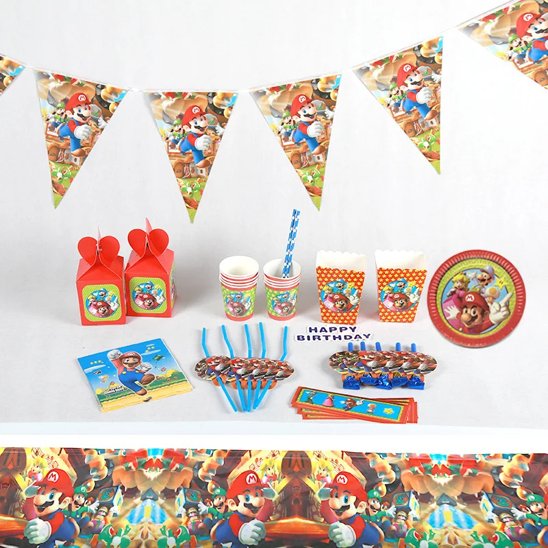Super Mario Party Decorations Mario Bros Disposable Tableware Paper Cup Plate Baby Shower Balloons Kids Birthday Party Supplies
Super Mario Party Decorations Mario Bros Disposable Tableware Paper Cup Plate Baby Shower Balloons Kids Birthday Party Supplies