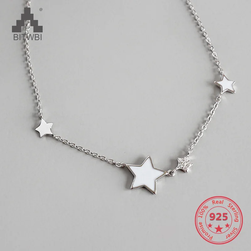 100% S925 Sterling Silver New Fashion Trendy Jewelry Star Choker Necklace Gift for Women
100% S925 Sterling Silver New Fashion Trendy Jewelry Star Choker Necklace Gift for Women