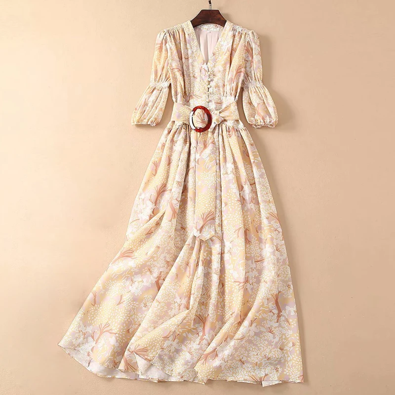 Red RoosaRosee Puff Sleeve Elegant Floral Print Sexy V Neck Midi Dresses Russian Women's Holiday Party Vestido Robe Femme Dress
Red RoosaRosee Puff Sleeve Elegant Floral Print Sexy V Neck Midi Dresses Russian Women's Holiday Party Vestido Robe Femme Dress
