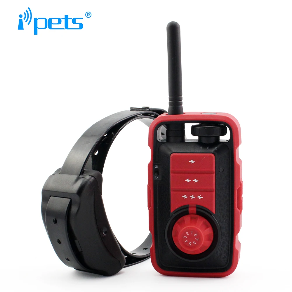 

Ipets 610-1 800M Rechargeable And Waterproof Vibration Electric Shock Collar With Beep Dog Training Collar