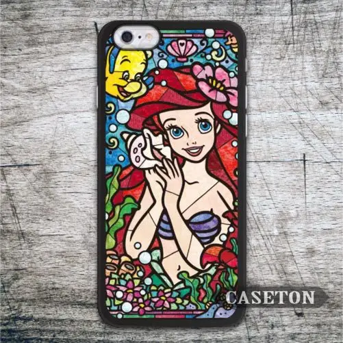 The Little Mermaid Ariel Stained Glass font b Case b font For font b iPhone b