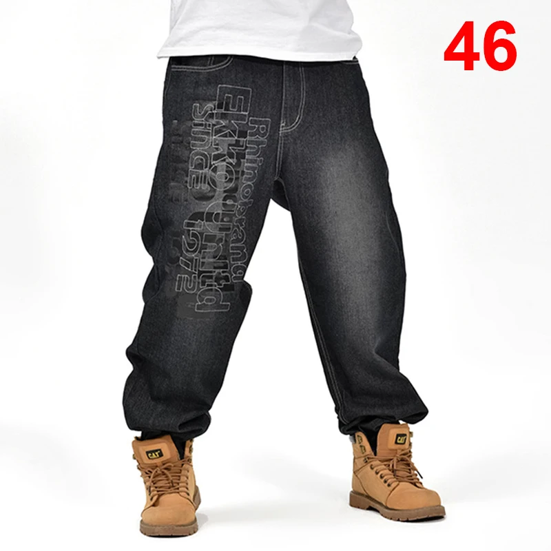Baggy Jeans Men Denim Pants Loose Streetwear Jeans Hip Hop Casual Skateboard Pants for Men Plus Size Trousers Black S94
Baggy Jeans Men Denim Pants Loose Streetwear Jeans Hip Hop Casual Skateboard Pants for Men Plus Size Trousers Black S94